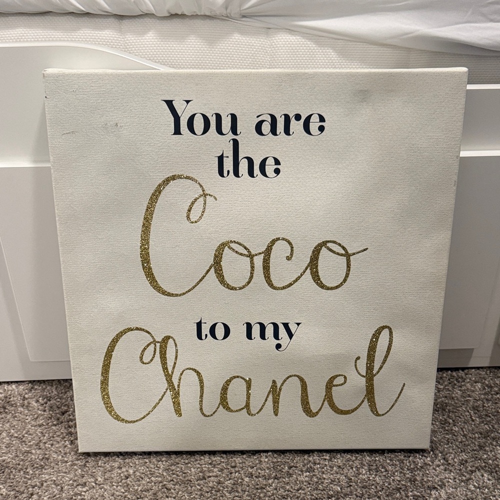 Gold and Black Inspirational Canvas Art